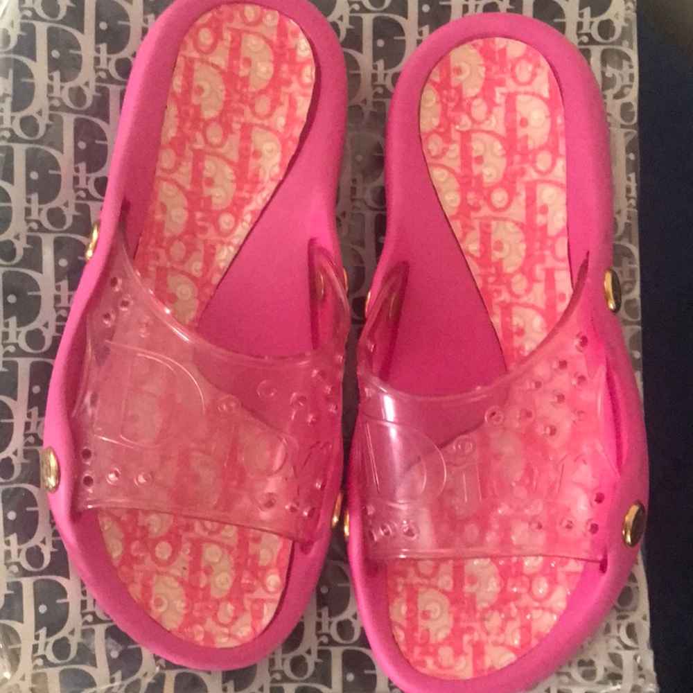 Vintage Dior Pool Slides